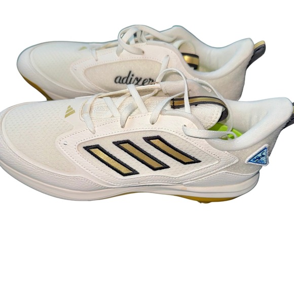 adidas‎ PureHustle 3 Elite Women's Softball Cleats Size 11 ID7638 White Gold NWT - Picture 1 of 6